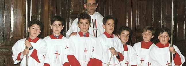 Monaguillos en Cervera en los 80